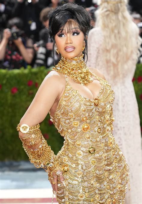 cardi b versace dress